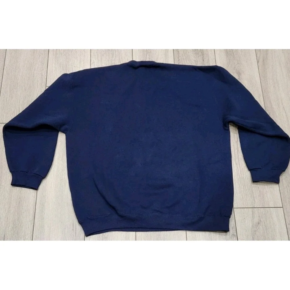 VINTAGE Brittania Sweatshirt Mens L Navy Blue Levis Strauss & Co. Crewneck‎ 90s